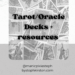 tarot and oracle decks