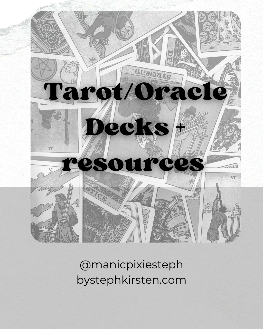 tarot and oracle decks